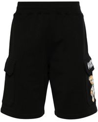 Moschino - Teddy Bear-print Cotton Bermuda Shorts - Lyst