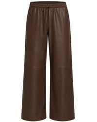 SPRWMN - Kauai Leather Palazzo Pants - Lyst