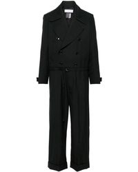Facetasm - Pinstripe Double-breasted Wool Jumpsuit - Lyst