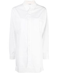Yohji Yamamoto - Semi-sheer Long-sleeve Shirt - Lyst