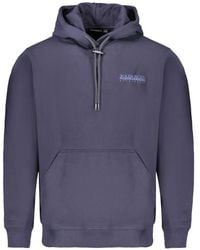 Napapijri - Logo-Embroidered Hoodie - Lyst