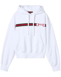 Gucci - Sudadera Con Capucha Y Estampado Web - Lyst