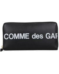 Comme des Garçons - Logo-Print Leather Wallet - Lyst