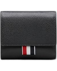 Thom Browne - Pebble Grain Coin Compartment Small Purse - Lyst