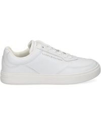 Tommy Hilfiger - Leather Lace-Up Sneakers - Lyst