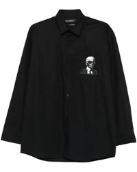 KARL LAGERFELD - Chemise À Imprimé Graphique - Lyst