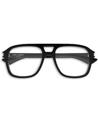 Saint Laurent - Lunettes De Vue À Monture Pilote - Lyst