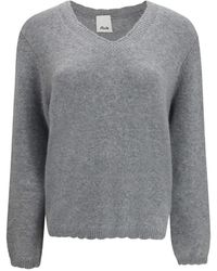 Allude - Jil Sander V-Neck Oversized Sweater - Lyst