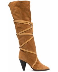 Isabel Marant - Lace-Up Suede Boots - Lyst