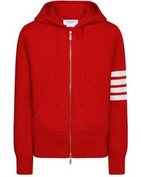 Thom Browne - Hector Intarsia-Knit Zip-Up Hoodie - Lyst