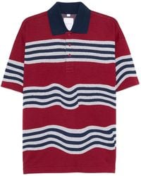 Napapijri - Striped Polo Shirt - Lyst