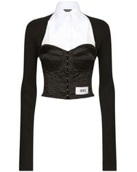 Dolce & Gabbana - X Kim Top Bustier De Hombros Descubiertos - Lyst
