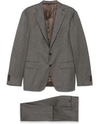 Canali - Herringbone Wool Suit - Lyst