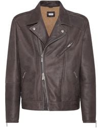 Brunello Cucinelli - Shearling-Lined Leather Jacket - Lyst