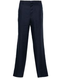 Tagliatore - Pressed-crease Linen Trousers - Lyst