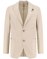 Lardini - Pin-Detail Notch-Lapel Blazer - Lyst
