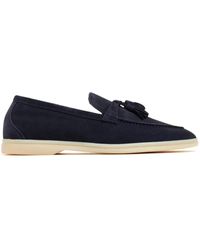 SCAROSSO - Leandra Suede Loafers - Lyst