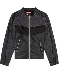 DIESEL - Giacca L-Leopol Con Design A Inserti - Lyst