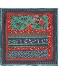 Bimba Y Lola - Ikat Floral-Striped Scarf - Lyst