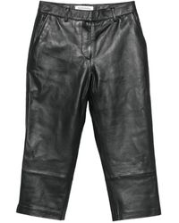 Frankie Shop - Lior Leather Capri Pants - Lyst
