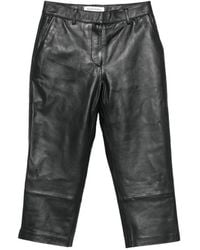 Frankie Shop - Lior Leather Capri Trousers - Lyst