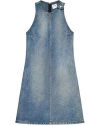Courreges - A-Line Dress Heritage Denim - Lyst