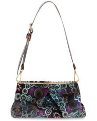 Dries Van Noten - Pleated Velvet Clutch - Lyst