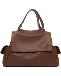 Orciani - Midi Sveva Sense Cargo Logo-Detail Tote Bag - Lyst