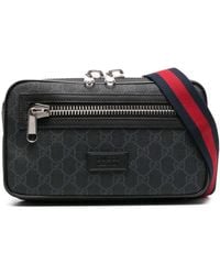 Gucci - Male Black 100% Canvas. 100% Leather. - Lyst