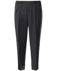 Michael Coal - Pleated-Detail Turn-Up Trousers - Lyst