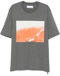 Oamc Peacemaker - Slow Down Graphic-Print T-Shirt - Lyst