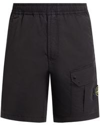 Stone Island - Compass-Badge Cargo Shorts - Lyst