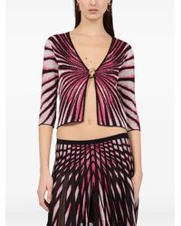 Roberto Cavalli - Ray Of Paradise Printed Cardigan - Lyst