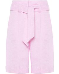 Peserico - Pantalones cortos con efecto melange - Lyst