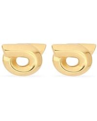 Ferragamo - Gancini Stud Earrings - Lyst