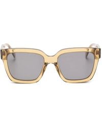 Zadig & Voltaire - Wing-Plaque Square-Frame Sunglasses - Lyst
