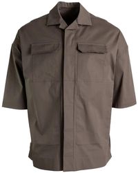 Rick Owens - Short-Sleeved Flap-Pockets Shirt - Lyst