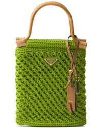 Prada - Vera Gehaakte Shopper - Lyst