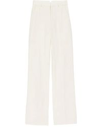 Ami Paris - Pantalones De Vestir Con Cierre Oculto - Lyst