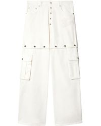 Off-White c/o Virgil Abloh - Halbhohe 90s Straight-Leg-Jeans - Lyst