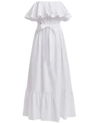 Essentiel Antwerp - Ruffled-Hem Belted Maxi Dress - Lyst