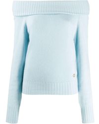 Emilio Pucci Off-the-shoulder Jumper - Blue