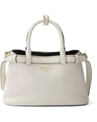 Prada - Small Buckle Tote Bag - Lyst