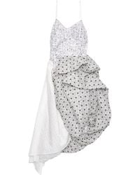 PAULINE DUJANCOURT - Arkadina Hybrid Floral-Print Asymmetric Dress - Lyst