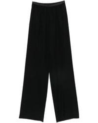 Emporio Armani - Wide Leg Trousers - Lyst