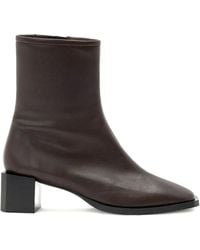 AllSaints - 48Mm Avril Leather Ankle Boots - Lyst