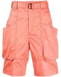 Isabel Marant - Belted Cargo Shorts - Lyst