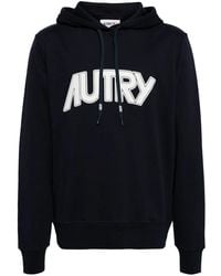 Autry - Logo-Print Cotton Hoodie - Lyst