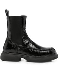 COPENHAGEN - Patent-Leather Ankle Boots - Lyst