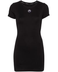 Marine Serre - Logo Organic Cotton Mini Dress - Lyst